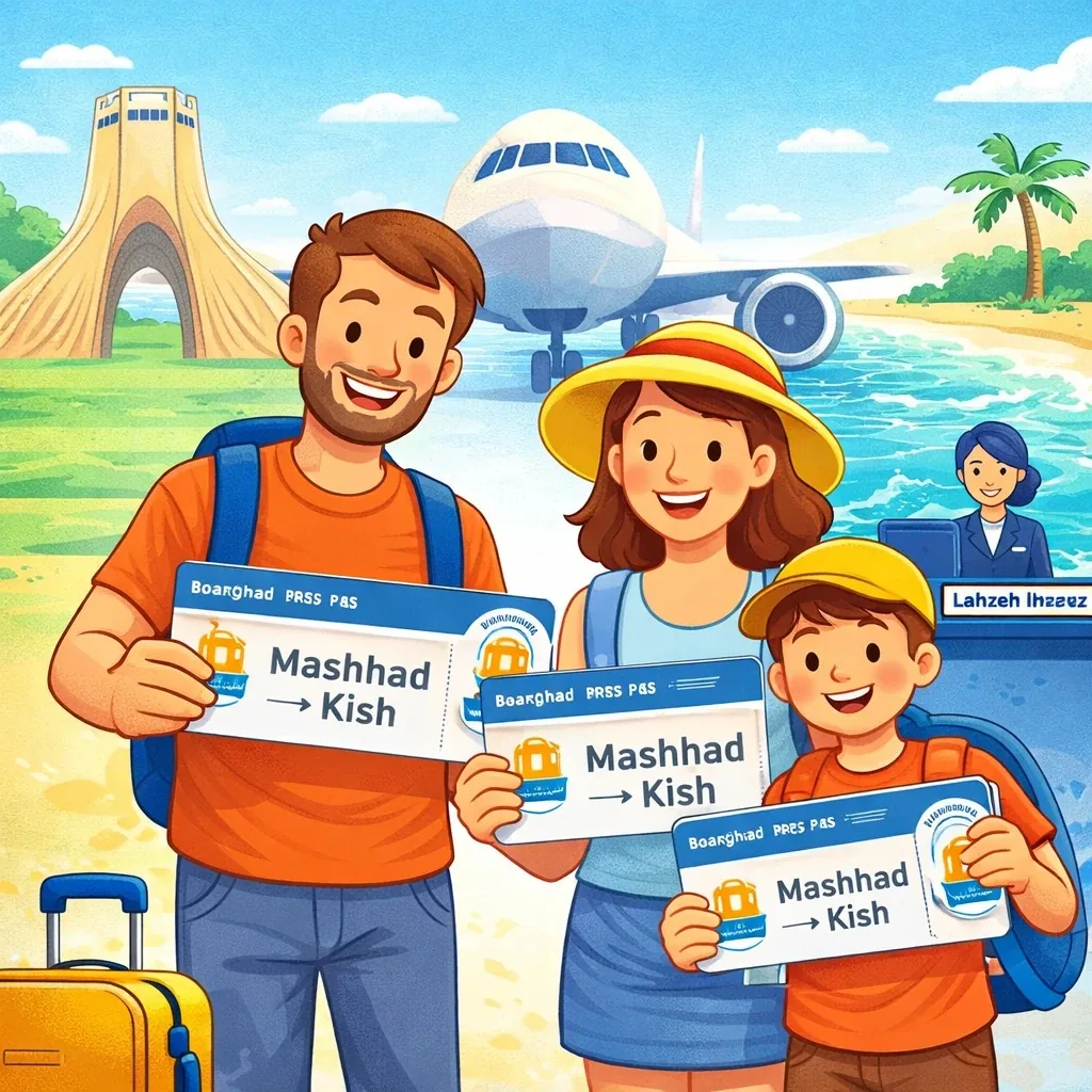 خرید بلیط هواپیما مشهد به کیش