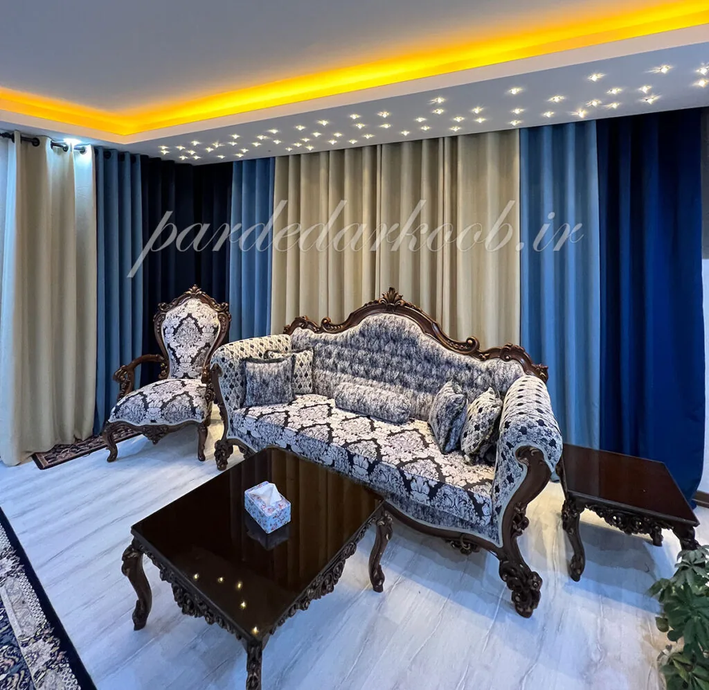 پرده آماده,پرده پانچ آماده دارکوب اصفهان